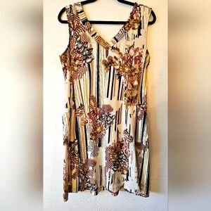 Attitudes By Renee Tropocal Sands Pockets Size Small Dress